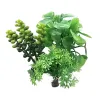 Green artificial aquatic plant decorative items made of PVC material, specially designed for aquarium landscaping Item Picture